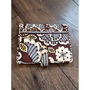 Vera Bradley Travel Wallet Passport Cover Slim Brown